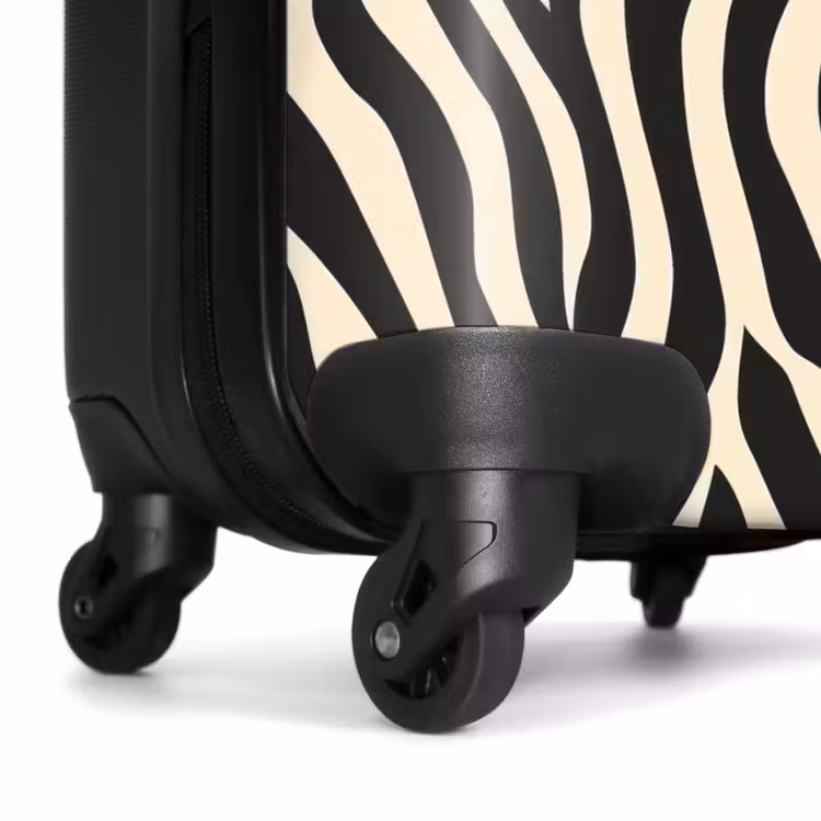 Koffer - Zebra - Druck - Klassisch - Schwarz — 7
