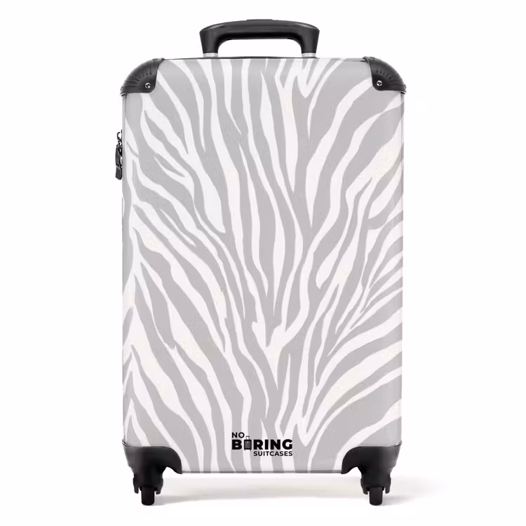Koffer - Zebra - Motiv - Grau — 1