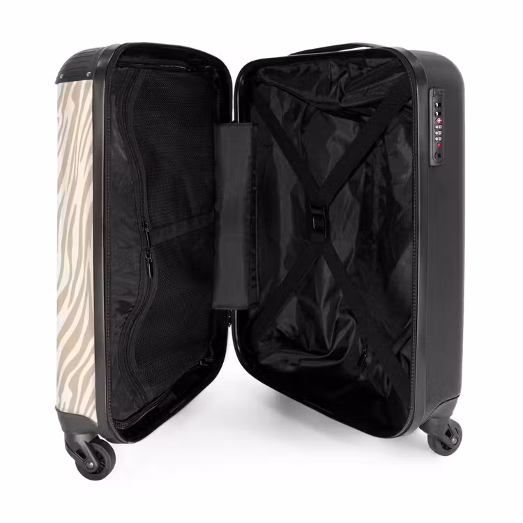 Koffer - Zebra - Muster - Beige — 5