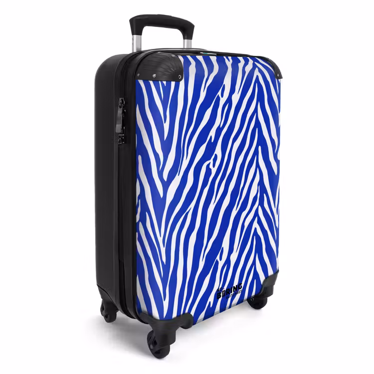 Koffer - Zebra - Muster - Kobalt - Blau — 2