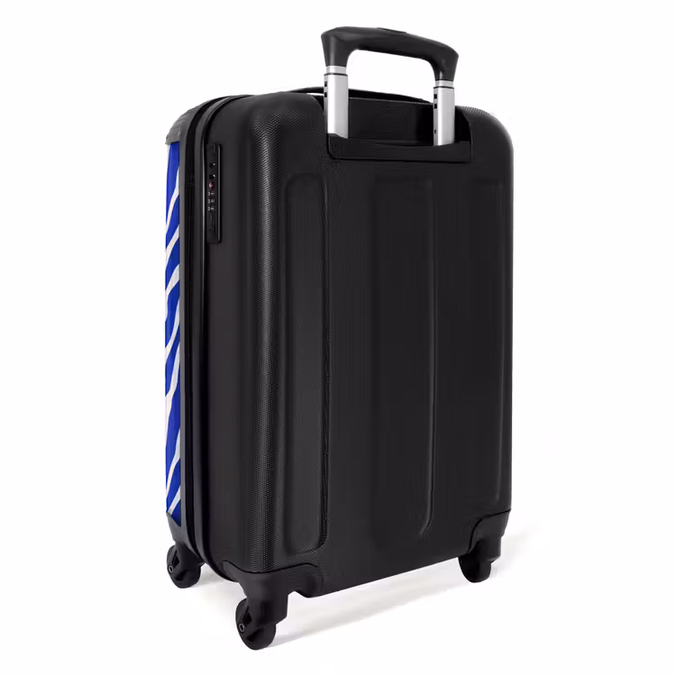 Koffer - Zebra - Muster - Kobalt - Blau — 4