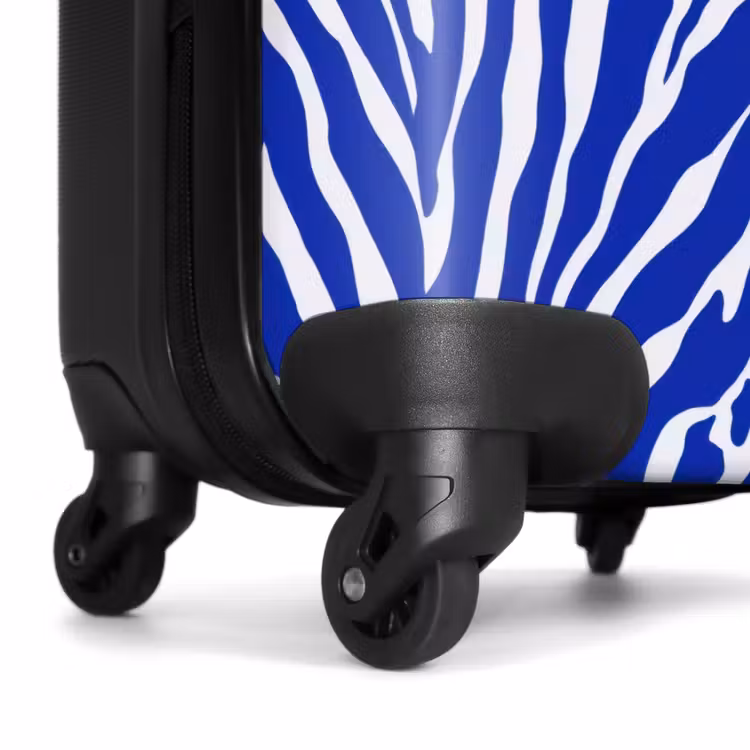 Koffer - Zebra - Muster - Kobalt - Blau — 7