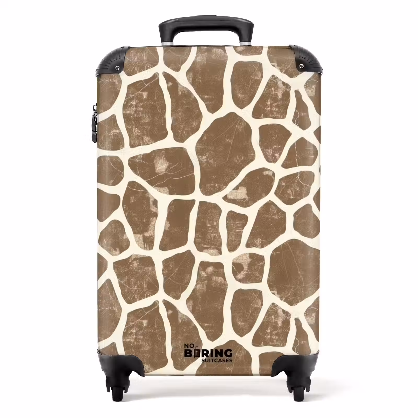 Koffer - Giraffe - Muster - Beige - Braun — 1