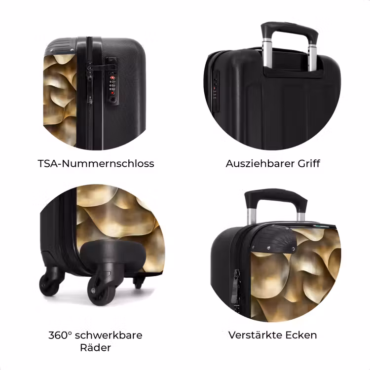 Koffer - Abstrakt - Antik - Gold — 8