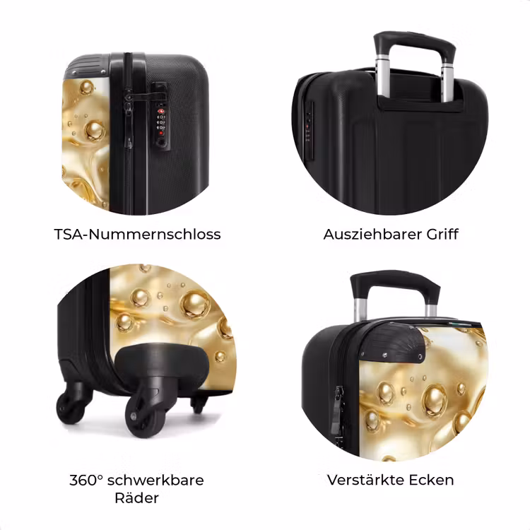 Koffer - Flüssigkeit - Tropfen - Gold — 8
