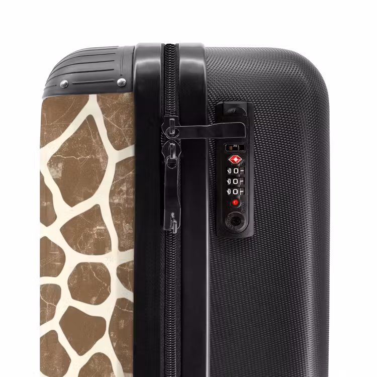 Koffer - Giraffe - Muster - Beige - Braun — 6