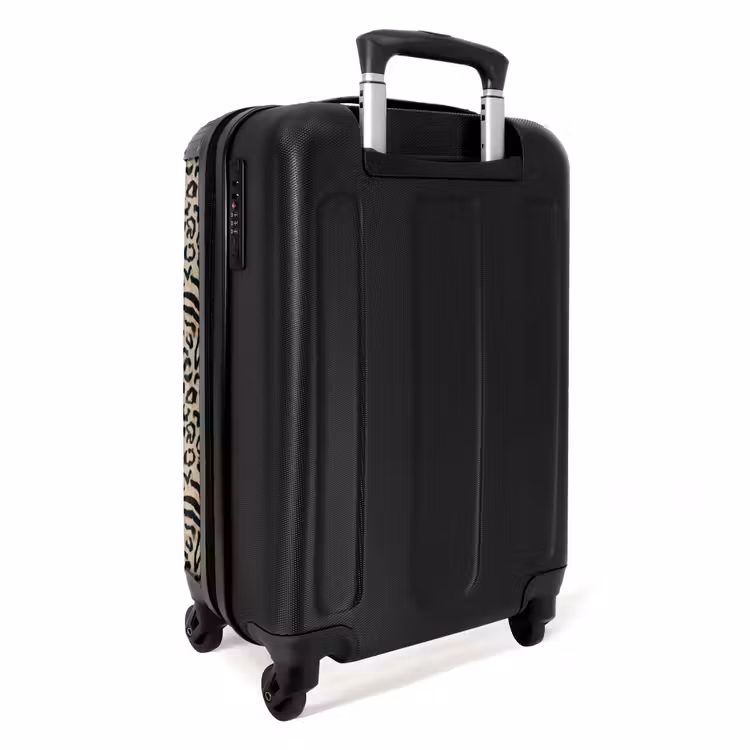 Koffer - Giraffe - Zebra - Motiv - Braun — 4
