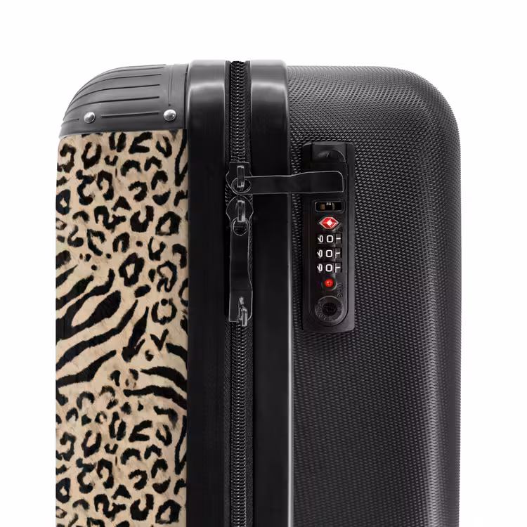 Koffer - Giraffe - Zebra - Motiv - Braun — 6