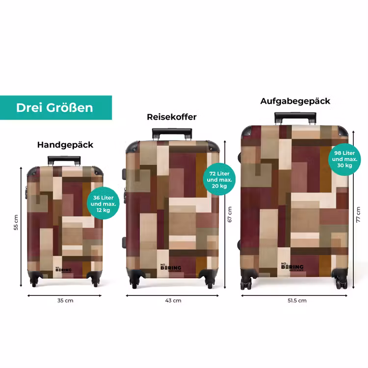 Koffer - Modern - Geometrisch - Farbenfroh — 3