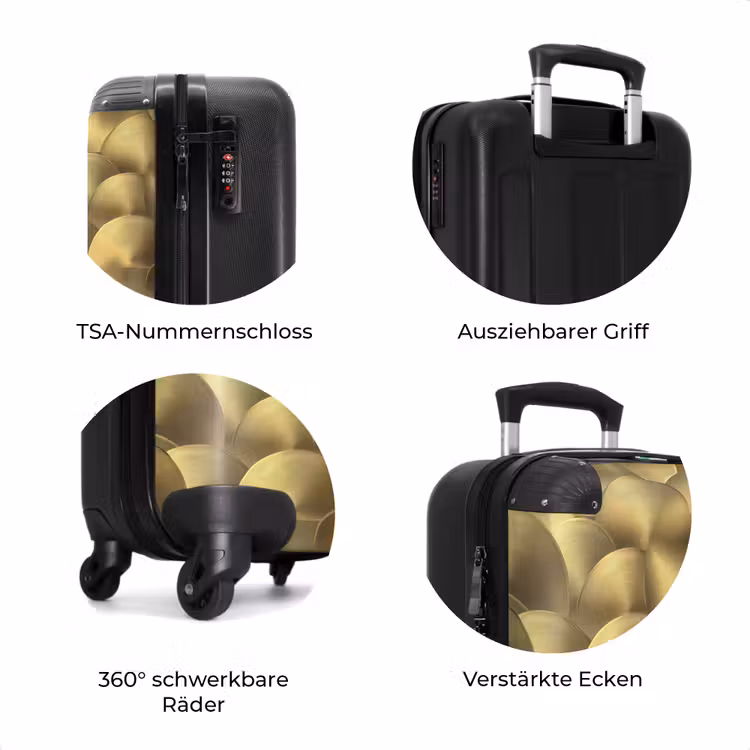Koffer - Modern - Kreis - Gold — 8