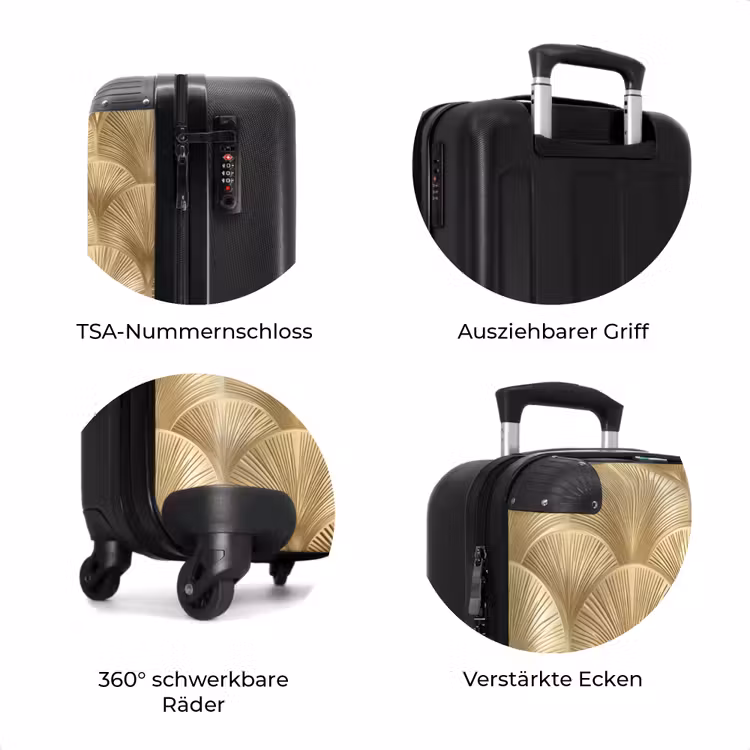 Koffer - Muster - Fächer - Gold — 8