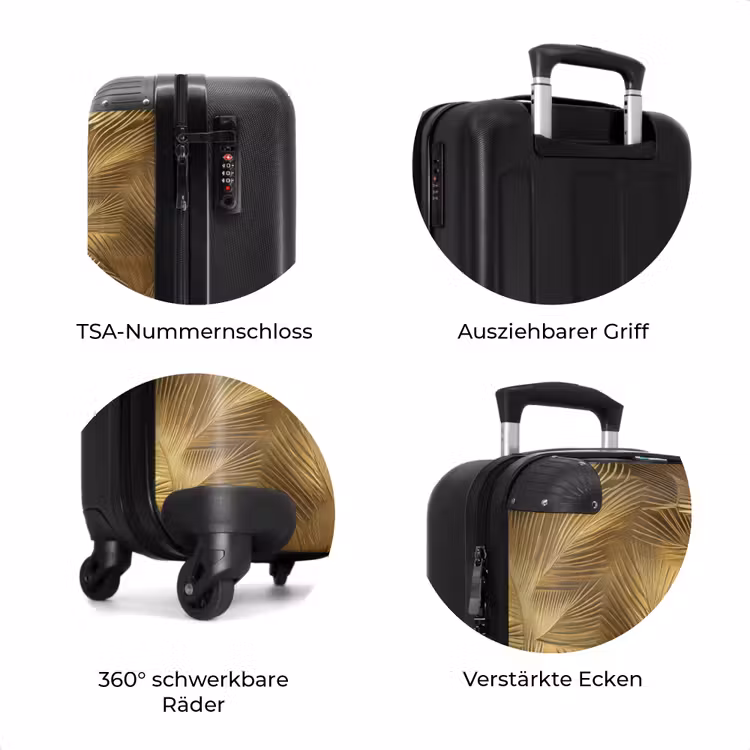 Koffer - Palme - Fächer - Gold — 8