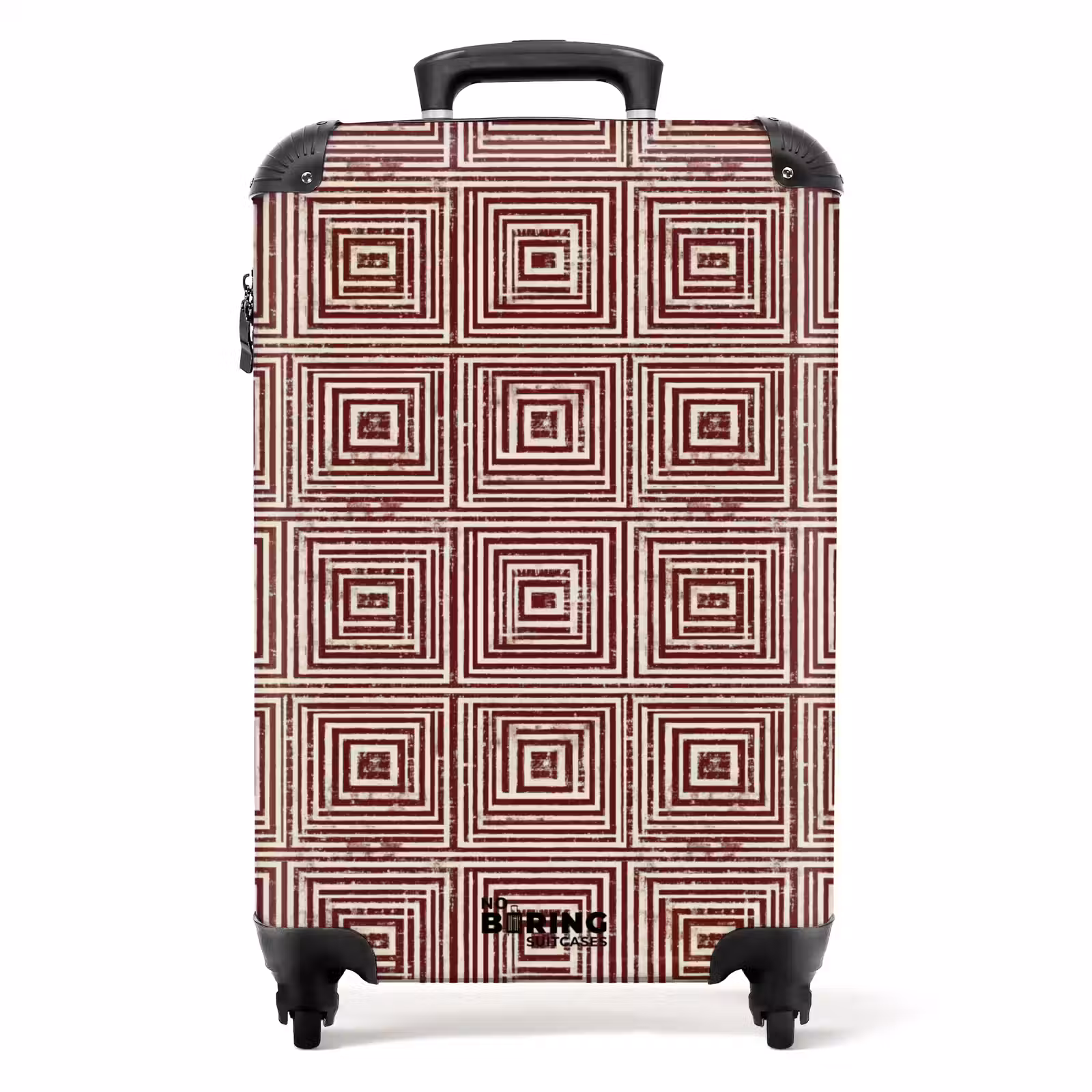 Koffer - Geometrisch - Muster - Rot — 1
