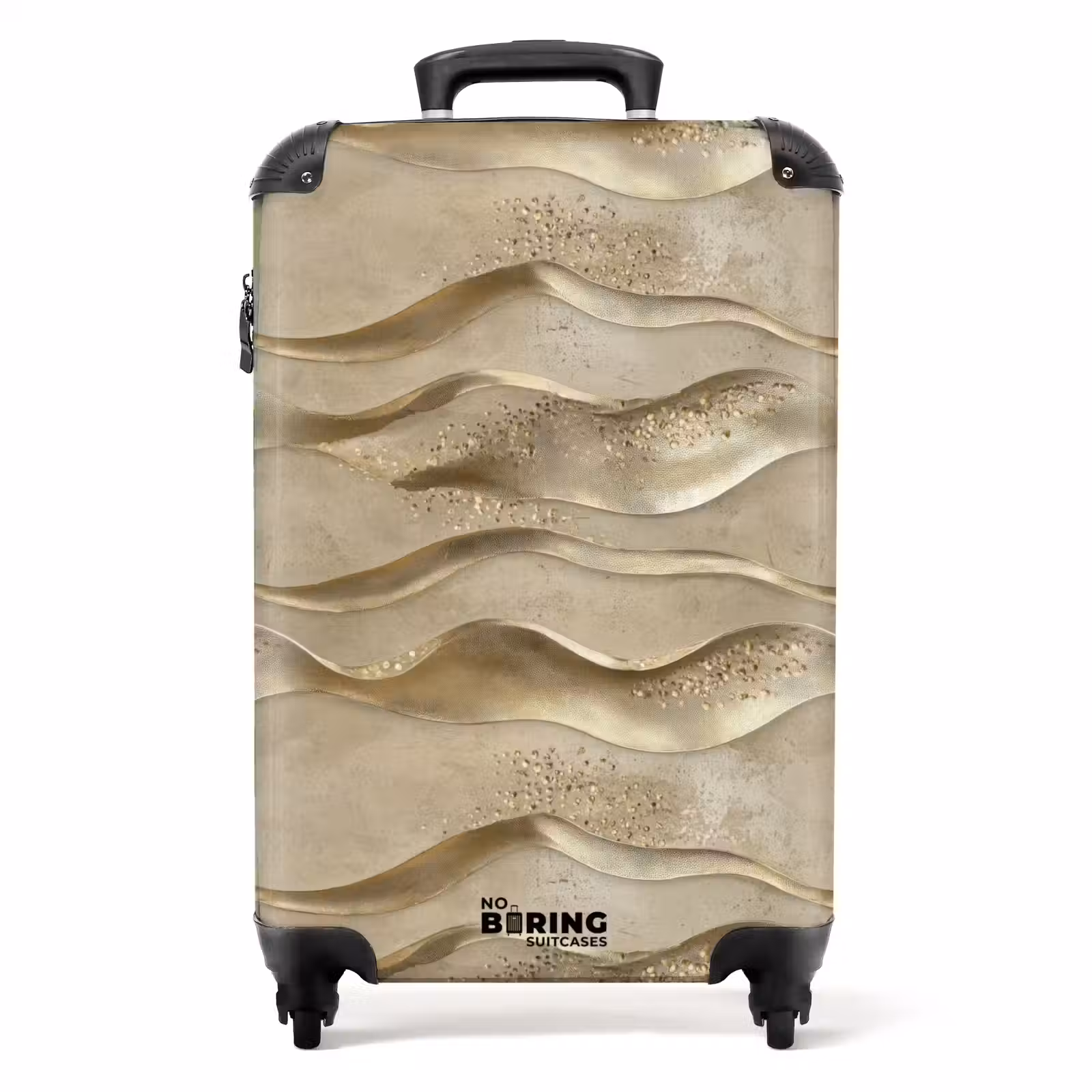 Koffer - Wellen - Muster - Gold — 1