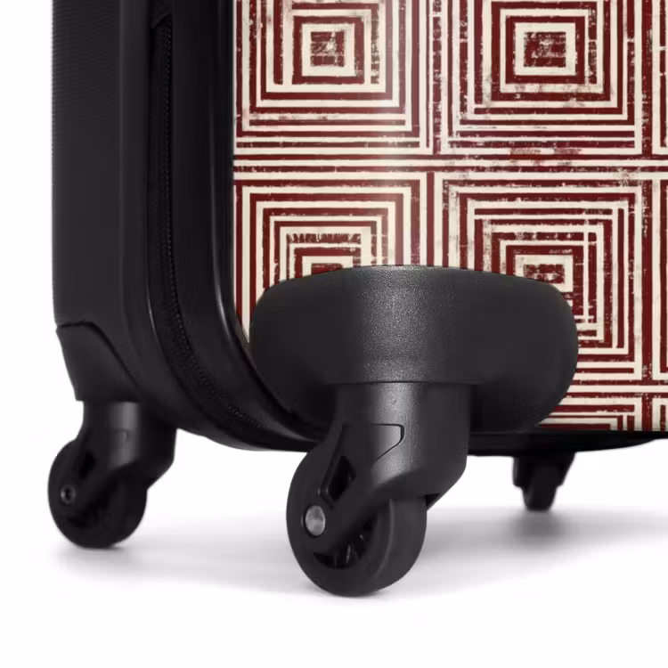 Koffer - Geometrisch - Muster - Rot — 7