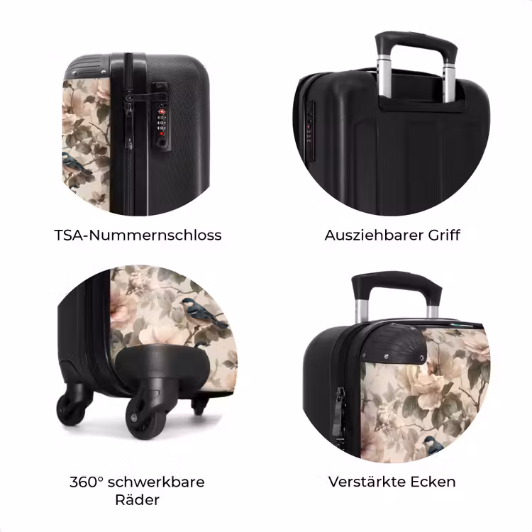 Koffer - Klassisch - Vögel - Farbenfroh — 8