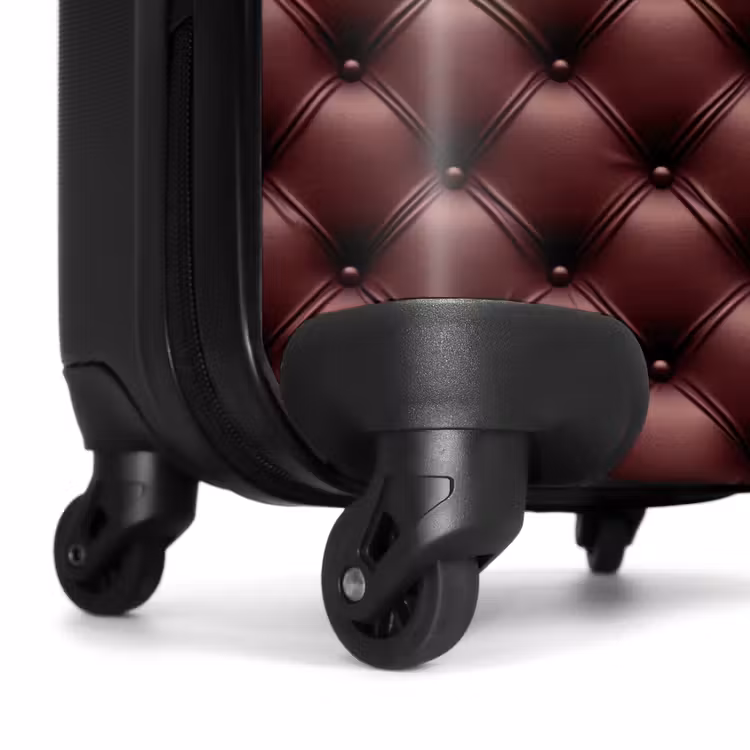 Koffer - Leder - Muster - Bordeaux — 7