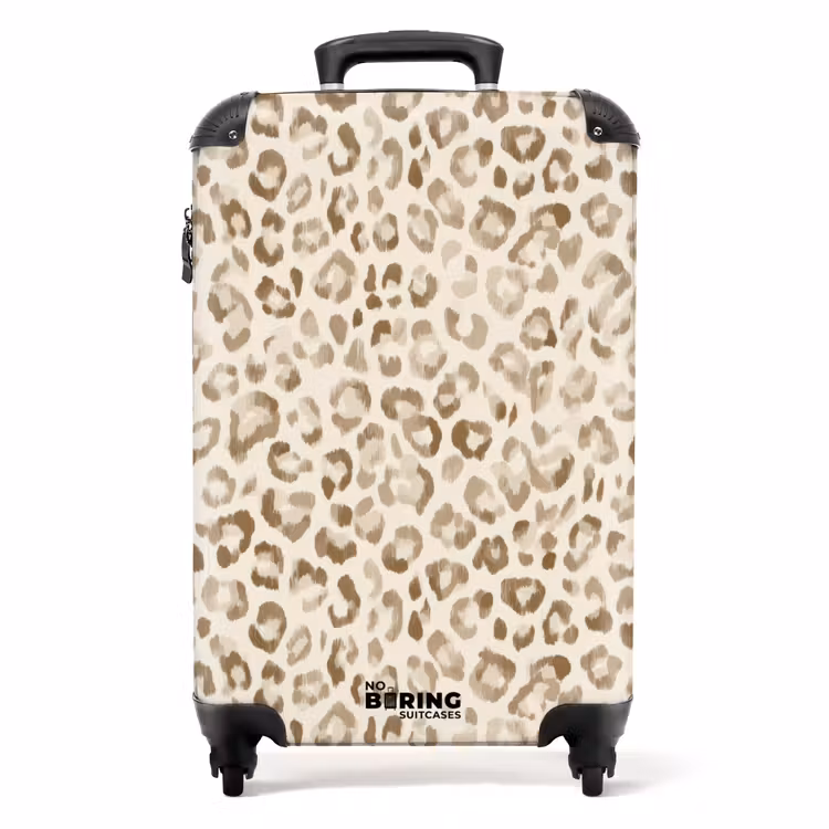 Koffer - Leopard - Klassisch - Beige — 1