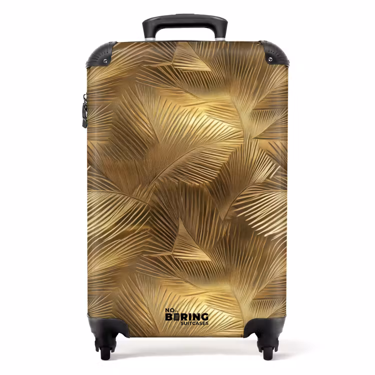 Koffer - Palme - Fächer - Gold — 1