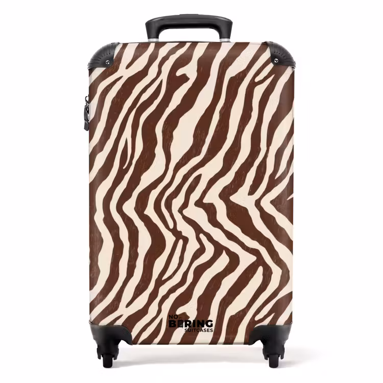 Koffer - Zebra - Muster - Schwarz - Weiß — 1