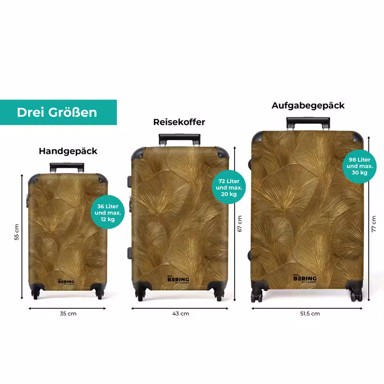 Koffer - Bio - Linien - Gold — 3