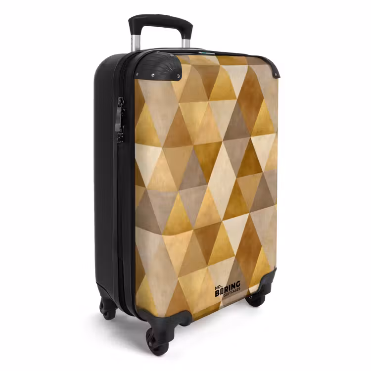 Koffer - Geometrisch - Dreieck - Gold — 2