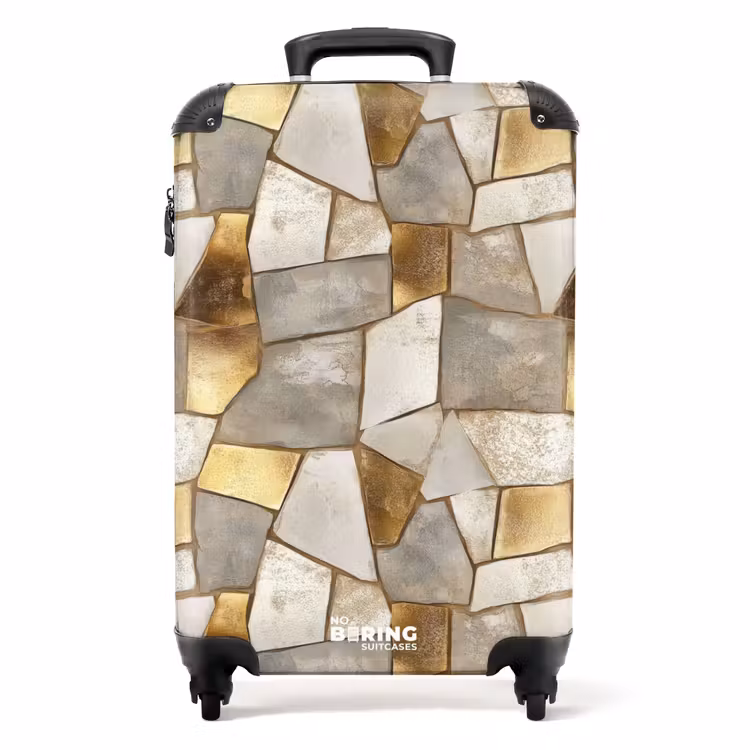 Koffer - Mosaik - Marmor - Gold — 1