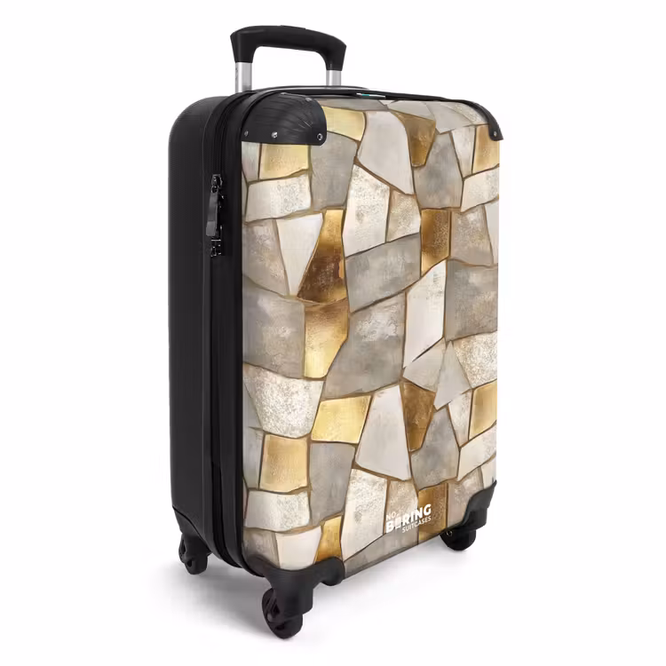 Koffer - Mosaik - Marmor - Gold — 2