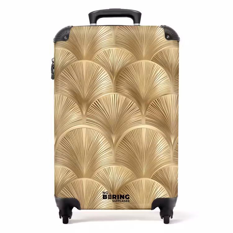 Koffer - Muster - Fächer - Gold — 1