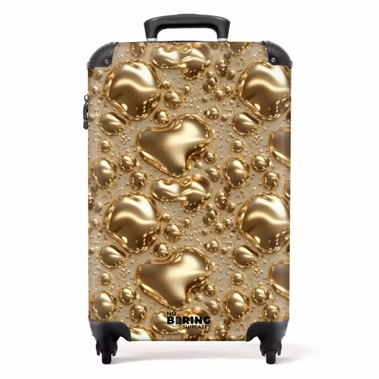 Koffer - Tröpfchen - Organisch - Gold — 1
