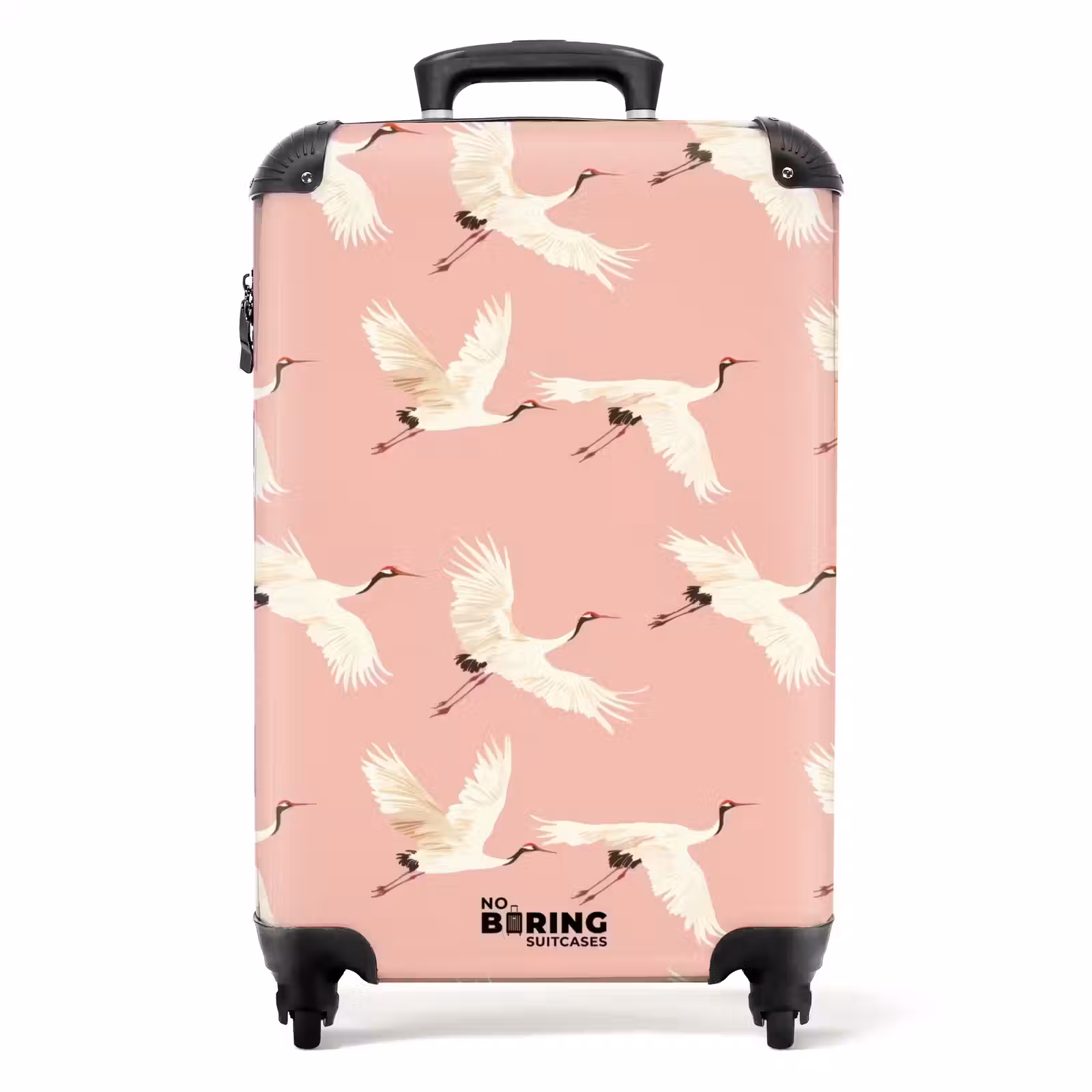 Koffer - Modern - Kraniche - Rosa — 1