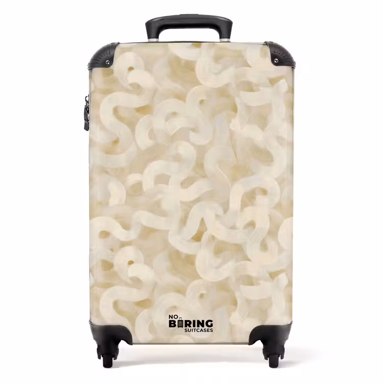 Koffer - Abstrakt - Linien - Beige — 1