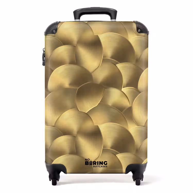 Koffer - Modern - Kreis - Gold — 1