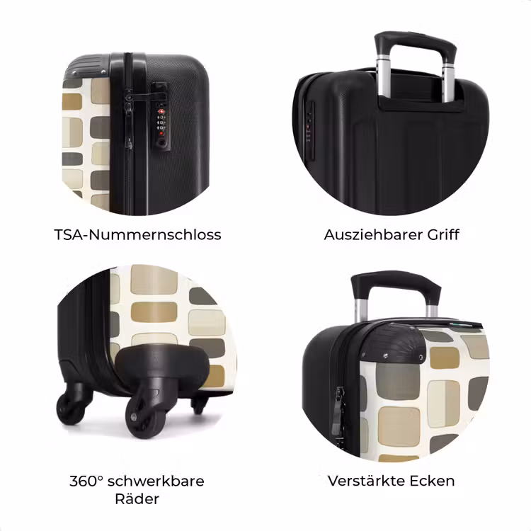 Koffer - Blöcke - Vintage - Grau — 8