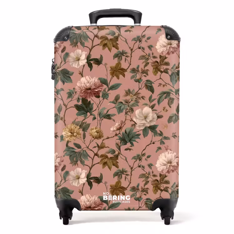 Koffer - Blumen - Klassisch - Rosa — 1
