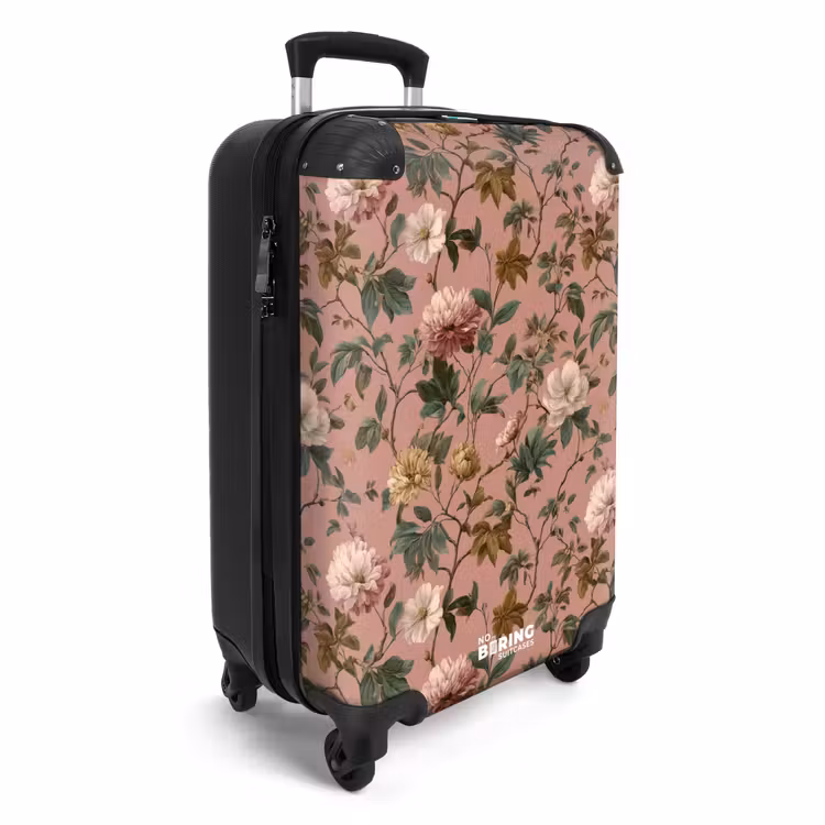 Koffer - Blumen - Klassisch - Rosa — 2