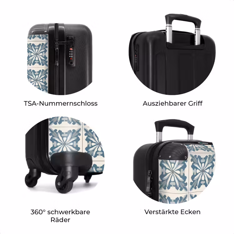 Koffer - Muster - Fliese - Blau — 8