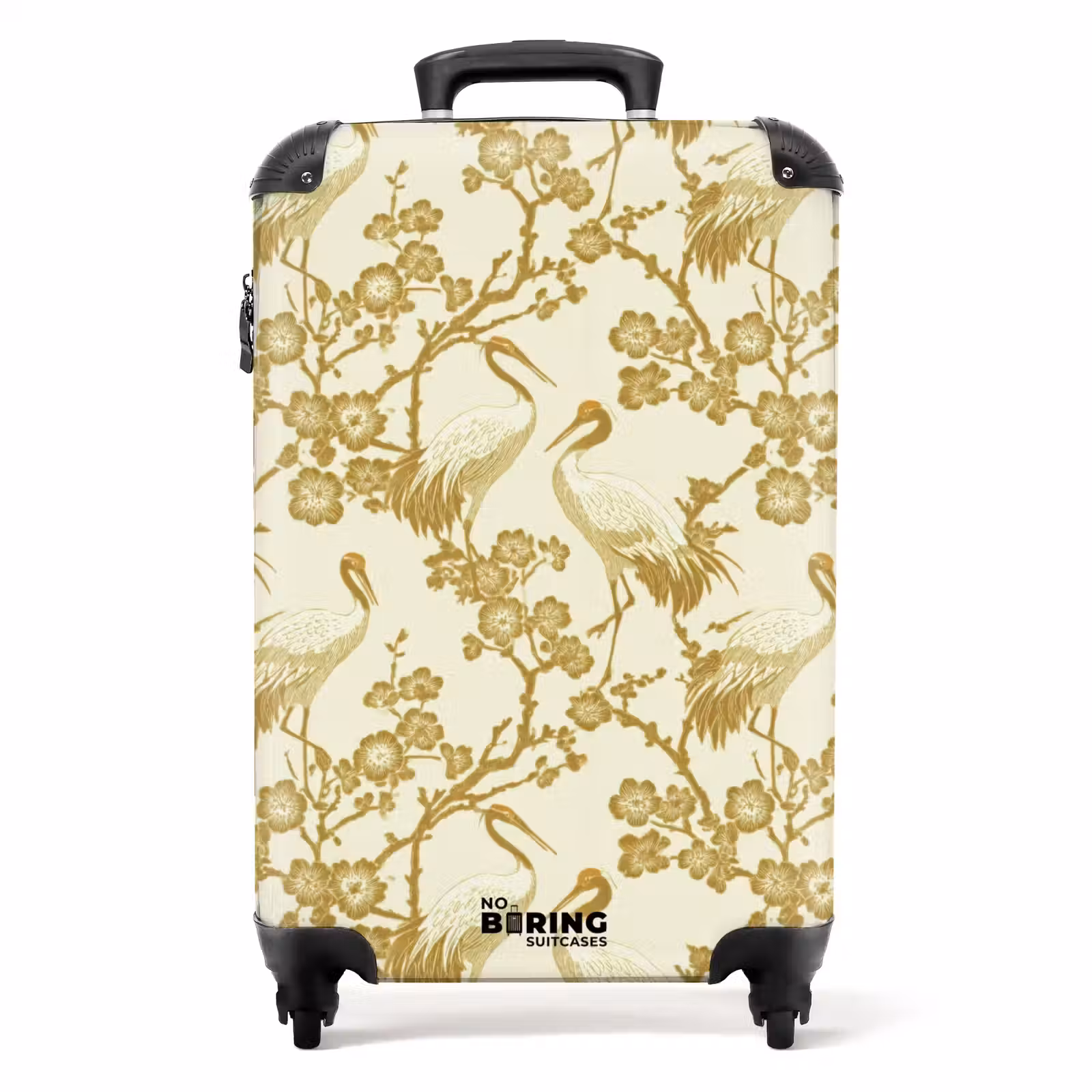 Koffer - Kraniche - Kirschblüte - Gold — 1