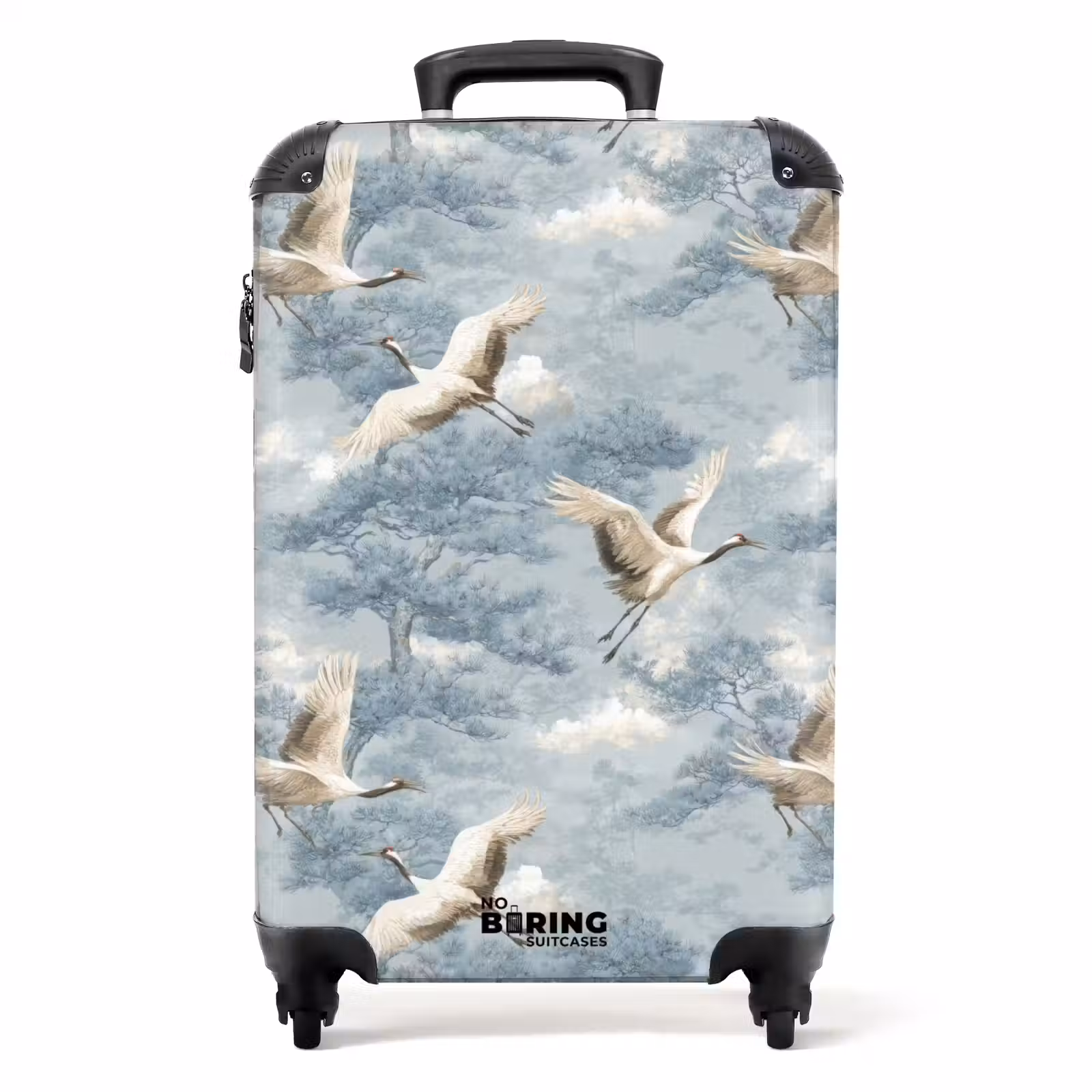 Koffer - Wolken - Kraniche - Blau — 1
