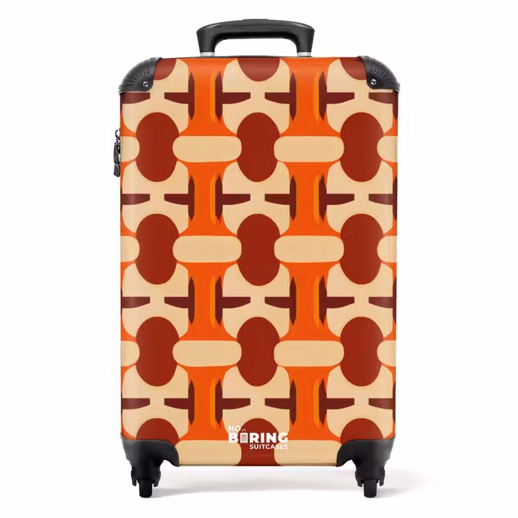 Koffer - Geometrisch - Retro - Orange — 1