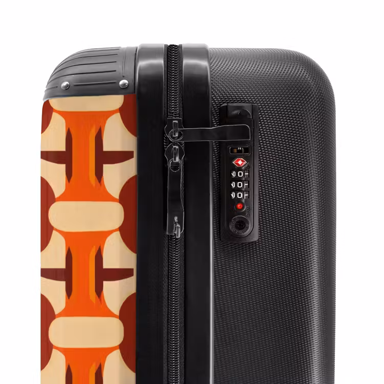 Koffer - Geometrisch - Retro - Orange — 6