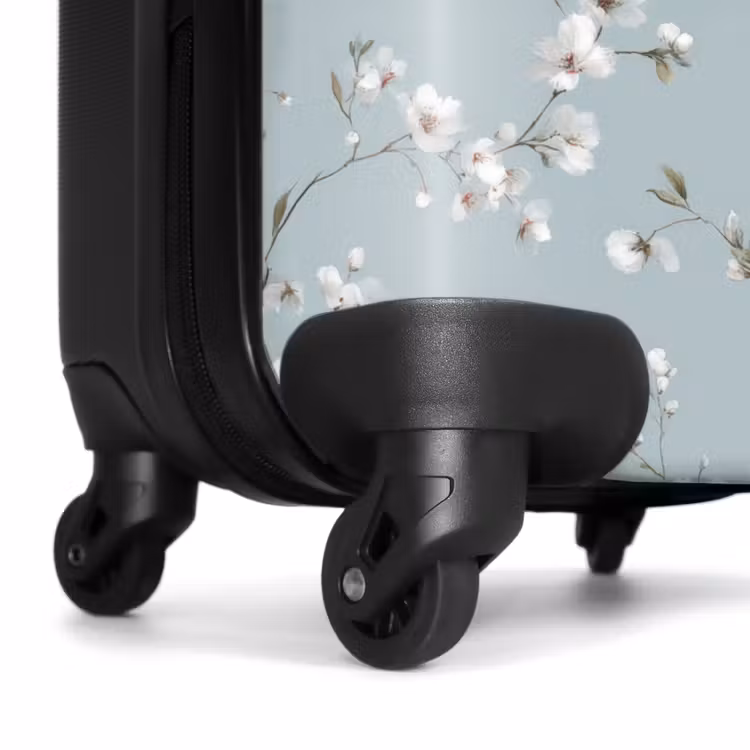 Koffer - Klassisch - Blumen - Blau — 7