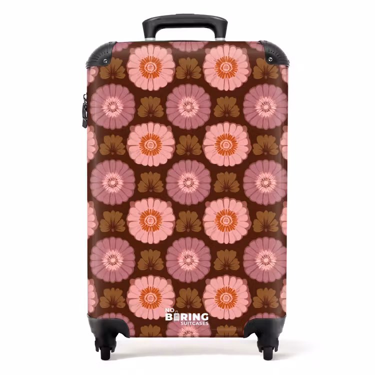 Koffer - Retro - Gänseblümchen - Rosa — 1