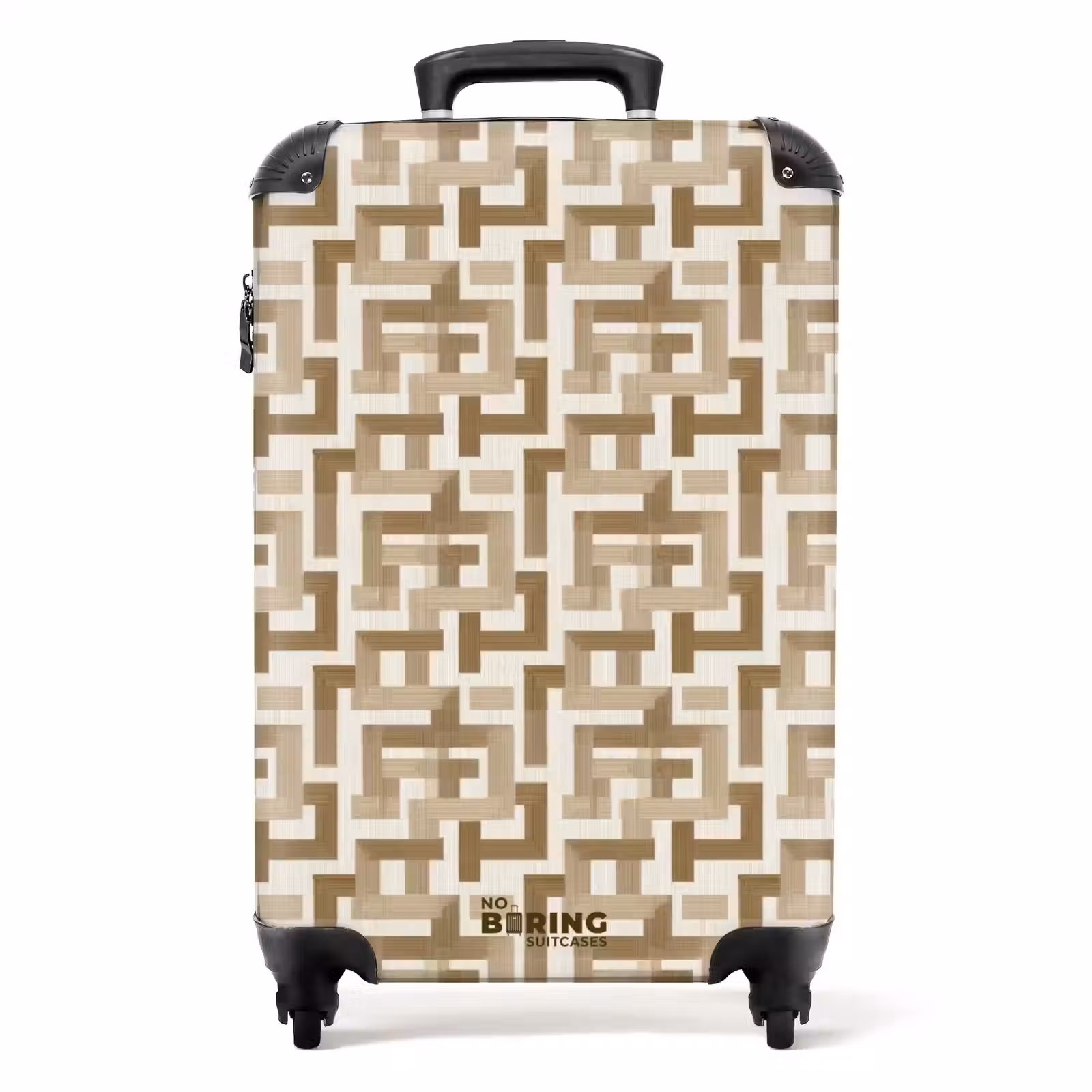 Koffer - Geometrisch - Retro - Braun — 1