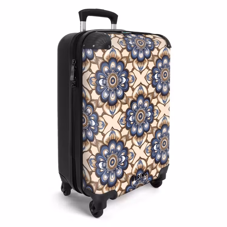 Koffer - Floral - Ornament - Blau — 2