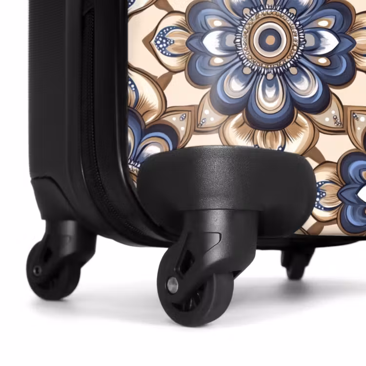 Koffer - Floral - Ornament - Blau — 7