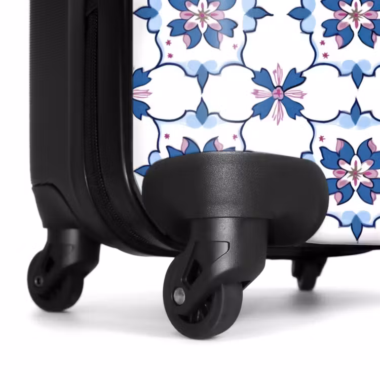 Koffer - Modern - Muster - Blau - Rosa — 7