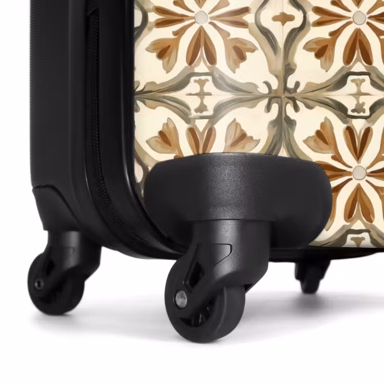 Koffer - Ornamentale Fliesen - Muster - Braun — 7