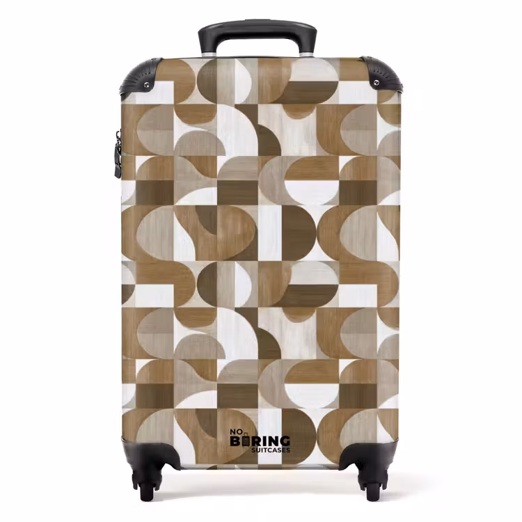 Koffer - Abstrakt - Retro - Braun — 1