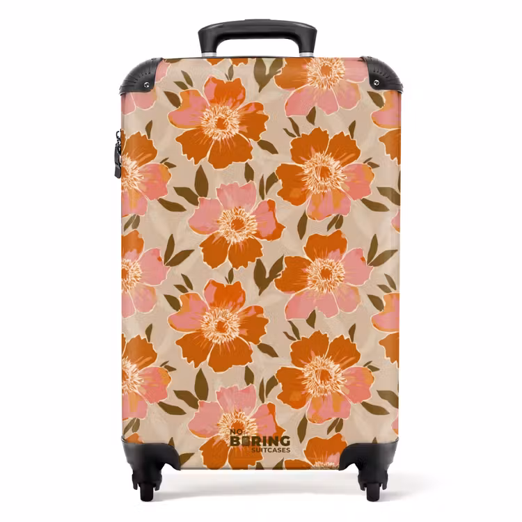 Koffer - Blumen - Motiv - Retro — 1